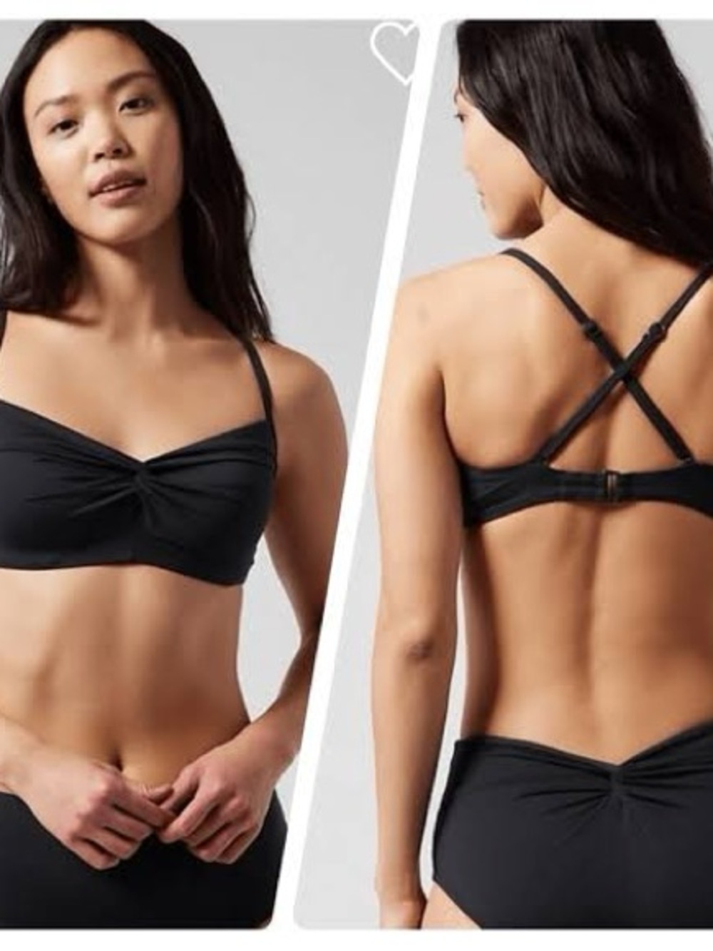 NWT Athleta Hampton Bra Cup Bikini Top